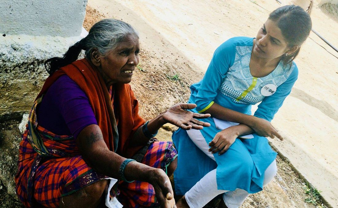 The founder on day 27 of the campaign, in Sangareddy
